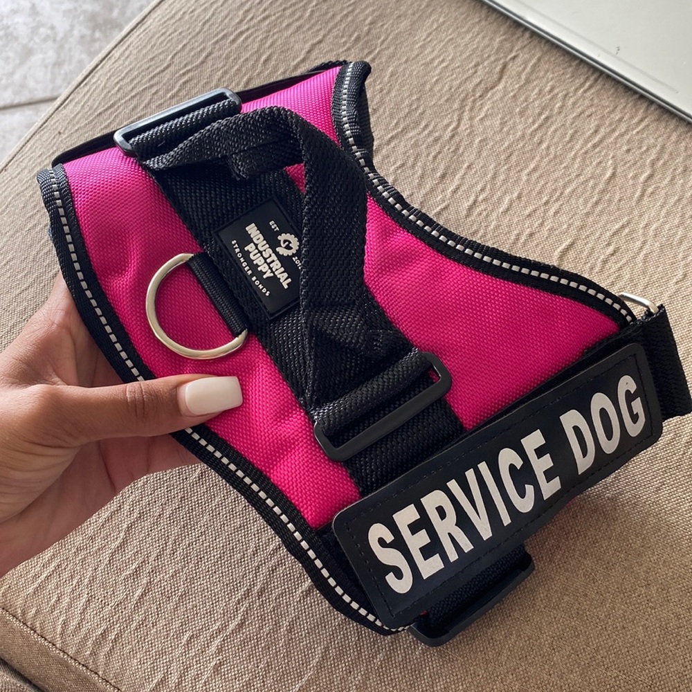 Service Dog Pink Pet Harness